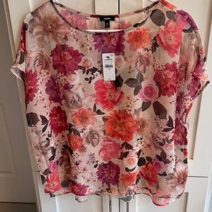 Express Vibrant Floral Women's Blouse